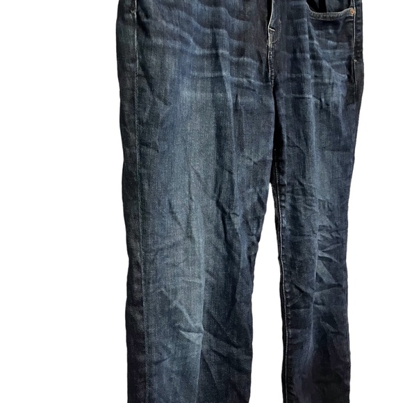 JOE'S SLIM FIT Dark Wash Stretch Distressed Blue Jeans Tencel Blend sz 32 x 29 - Picture 6 of 16